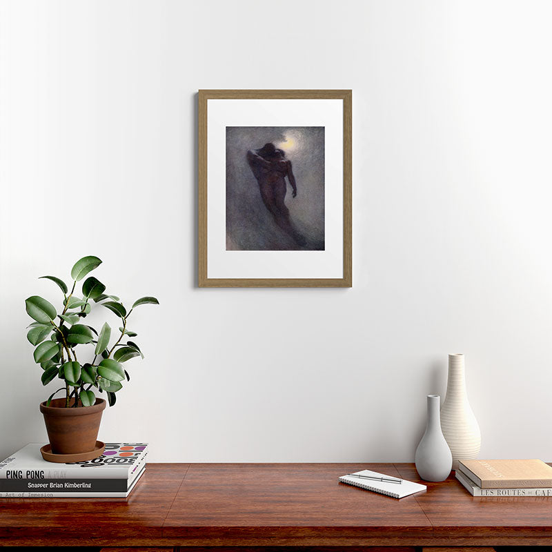 "How calm, how solemn it grows to ascend the atmosphere of lovers" (Margaret C. Cook, 1913) Framed Art Print