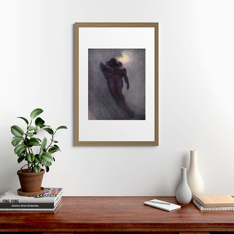 "How calm, how solemn it grows to ascend the atmosphere of lovers" (Margaret C. Cook, 1913) Framed Art Print