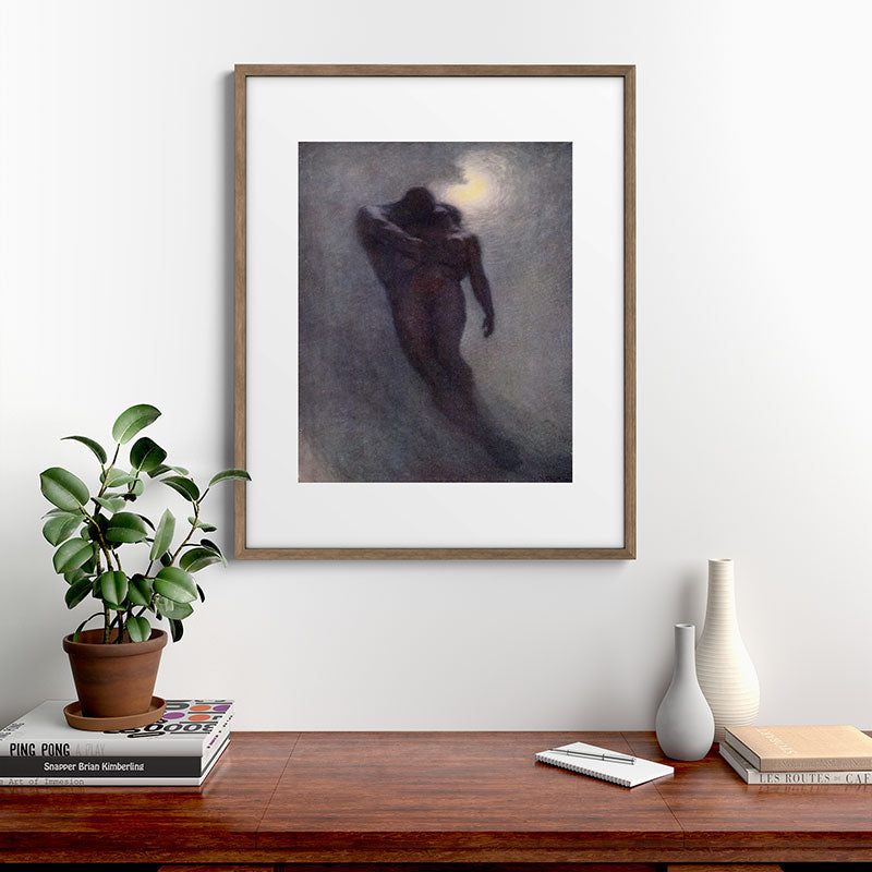 "How calm, how solemn it grows to ascend the atmosphere of lovers" (Margaret C. Cook, 1913) Framed Art Print