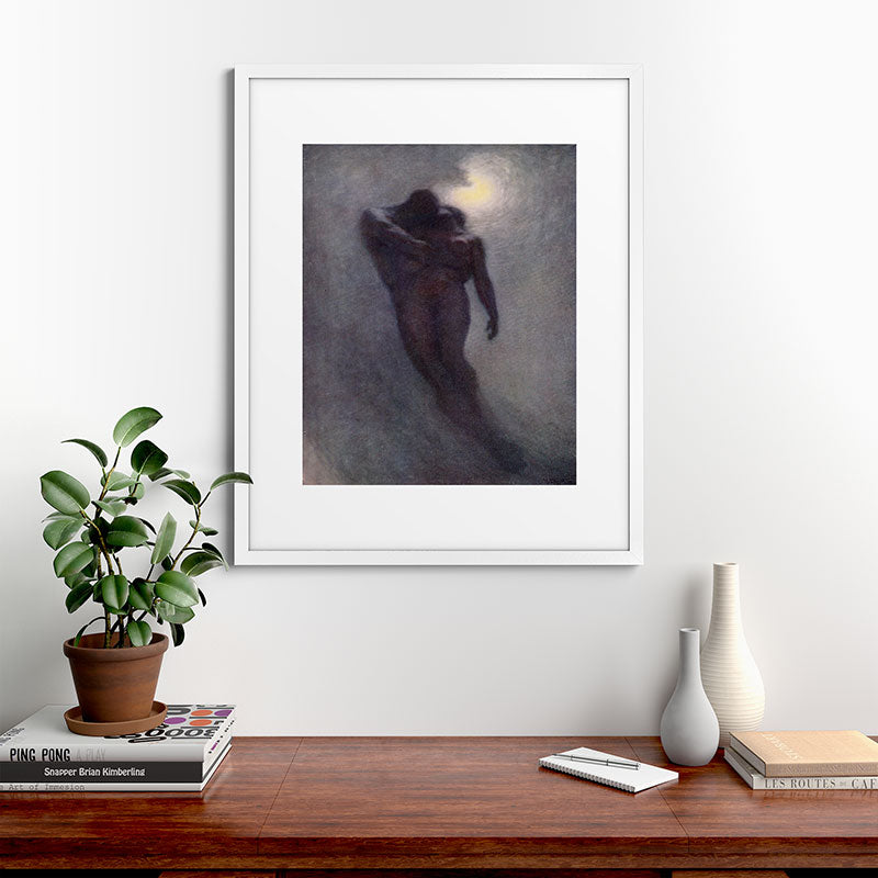 "How calm, how solemn it grows to ascend the atmosphere of lovers" (Margaret C. Cook, 1913) Framed Art Print