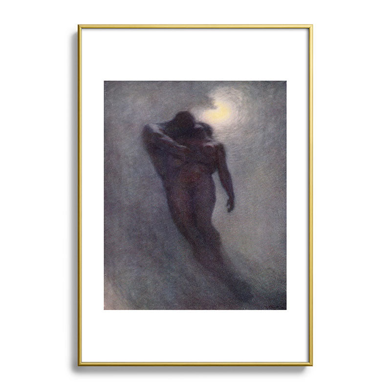 "How calm, how solemn it grows to ascend the atmosphere of lovers" (Margaret C. Cook, 1913) Framed Art Print