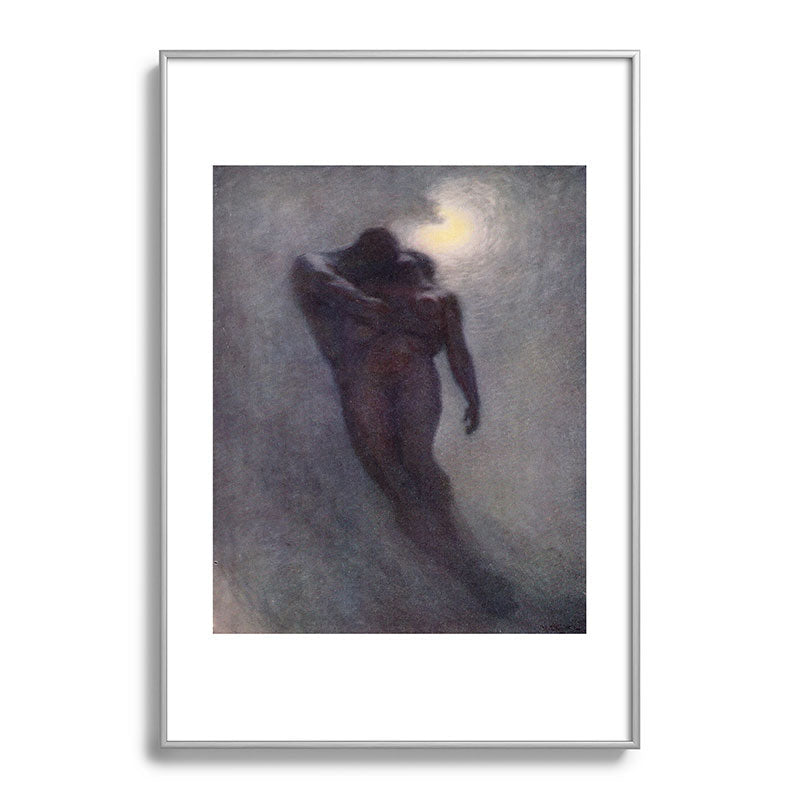 "How calm, how solemn it grows to ascend the atmosphere of lovers" (Margaret C. Cook, 1913) Framed Art Print