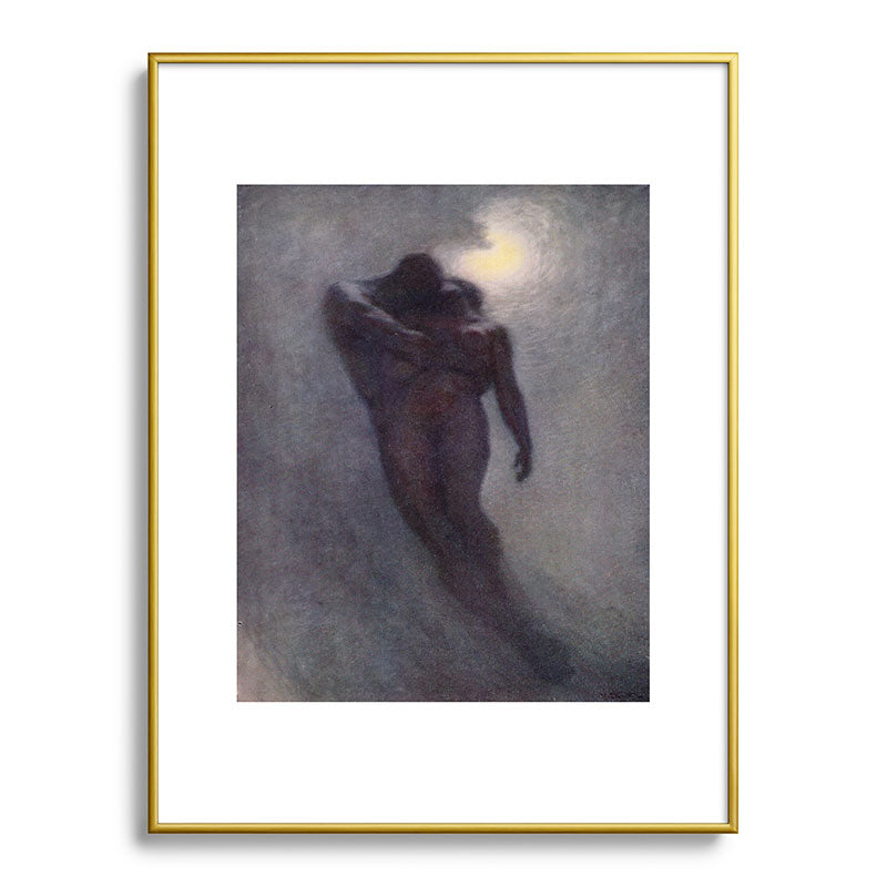 "How calm, how solemn it grows to ascend the atmosphere of lovers" (Margaret C. Cook, 1913) Framed Art Print