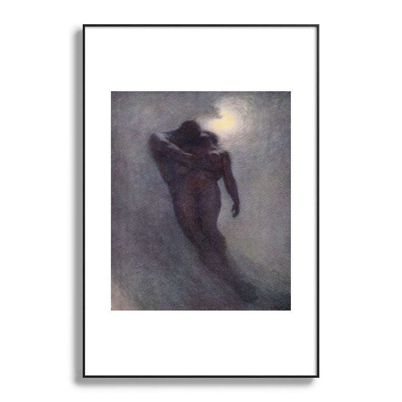 "How calm, how solemn it grows to ascend the atmosphere of lovers" (Margaret C. Cook, 1913) Framed Art Print