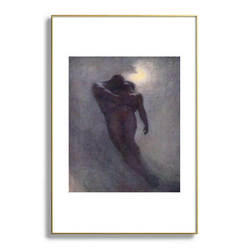 "How calm, how solemn it grows to ascend the atmosphere of lovers" (Margaret C. Cook, 1913) Framed Art Print