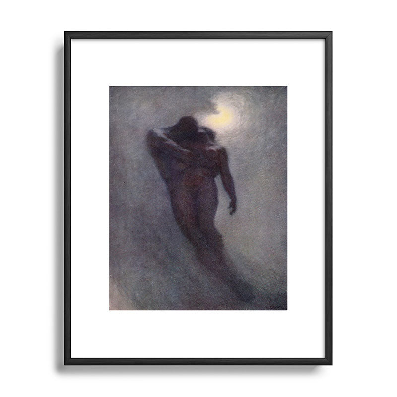 "How calm, how solemn it grows to ascend the atmosphere of lovers" (Margaret C. Cook, 1913) Framed Art Print