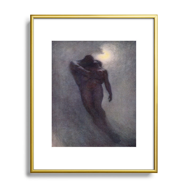 "How calm, how solemn it grows to ascend the atmosphere of lovers" (Margaret C. Cook, 1913) Framed Art Print