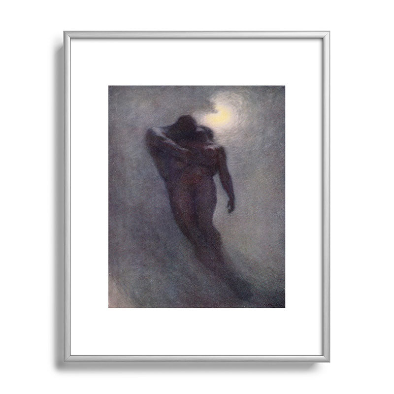"How calm, how solemn it grows to ascend the atmosphere of lovers" (Margaret C. Cook, 1913) Framed Art Print