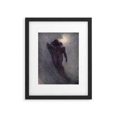 "How calm, how solemn it grows to ascend the atmosphere of lovers" (Margaret C. Cook, 1913) Framed Art Print