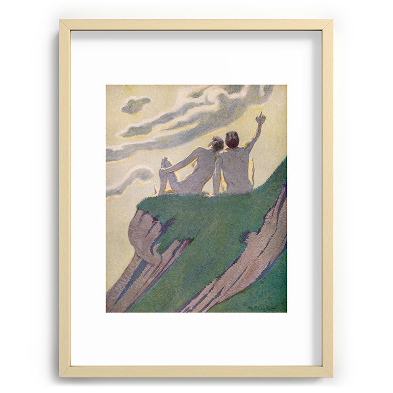 "I do not know what it is except that it is grand, and that it is happiness" (Margaret C Cook, 1913) Framed Art Print