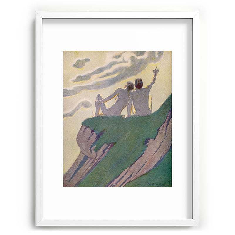 "I do not know what it is except that it is grand, and that it is happiness" (Margaret C Cook, 1913) Framed Art Print