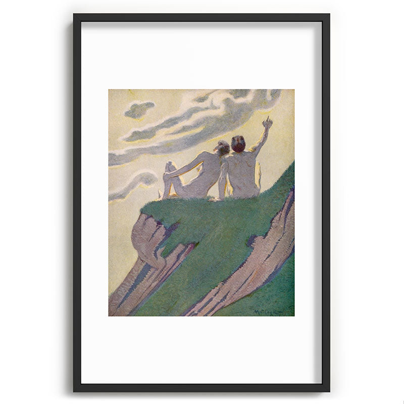 "I do not know what it is except that it is grand, and that it is happiness" (Margaret C Cook, 1913) Framed Art Print