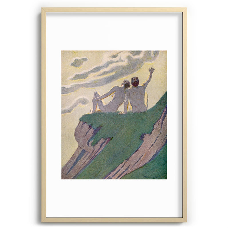 "I do not know what it is except that it is grand, and that it is happiness" (Margaret C Cook, 1913) Framed Art Print