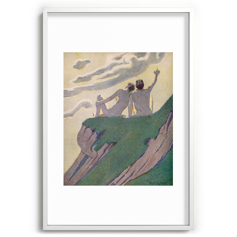 "I do not know what it is except that it is grand, and that it is happiness" (Margaret C Cook, 1913) Framed Art Print