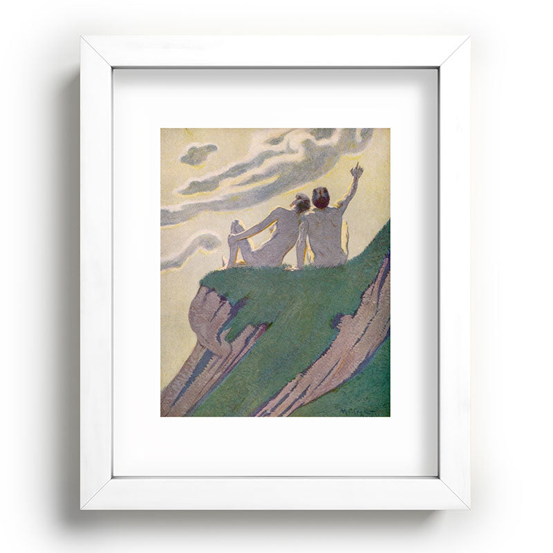 "I do not know what it is except that it is grand, and that it is happiness" (Margaret C Cook, 1913) Framed Art Print