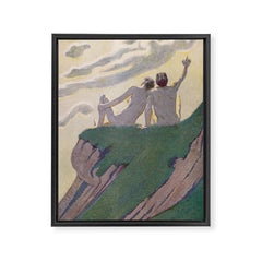 "I do not know what it is except that it is grand, and that it is happiness" (Margaret C Cook, 1913) Framed Canvas Print