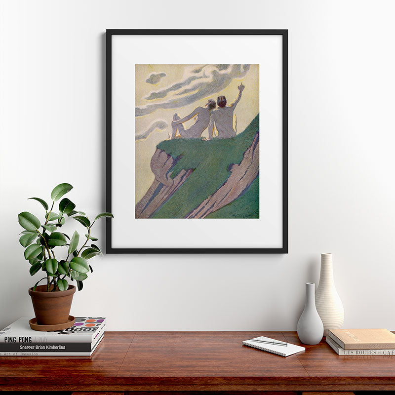 "I do not know what it is except that it is grand, and that it is happiness" (Margaret C Cook, 1913) Framed Art Print