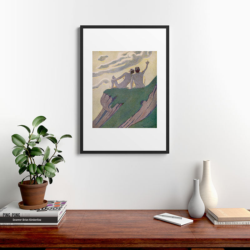 "I do not know what it is except that it is grand, and that it is happiness" (Margaret C Cook, 1913) Framed Art Print