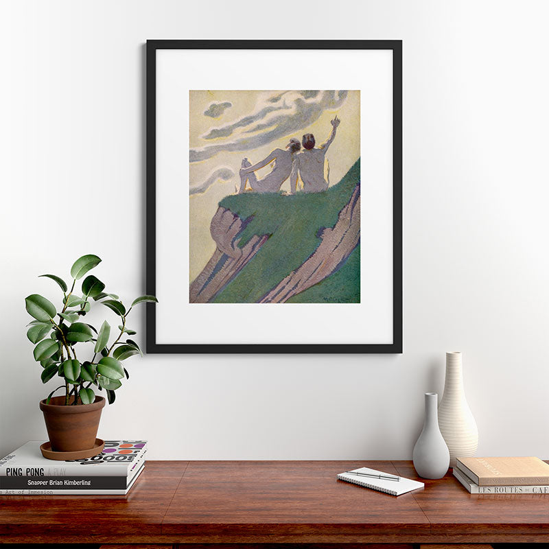 "I do not know what it is except that it is grand, and that it is happiness" (Margaret C Cook, 1913) Framed Art Print