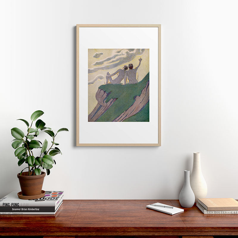 "I do not know what it is except that it is grand, and that it is happiness" (Margaret C Cook, 1913) Framed Art Print