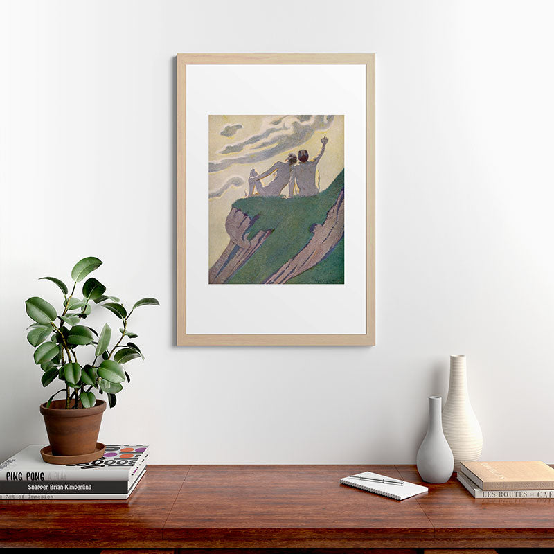"I do not know what it is except that it is grand, and that it is happiness" (Margaret C Cook, 1913) Framed Art Print