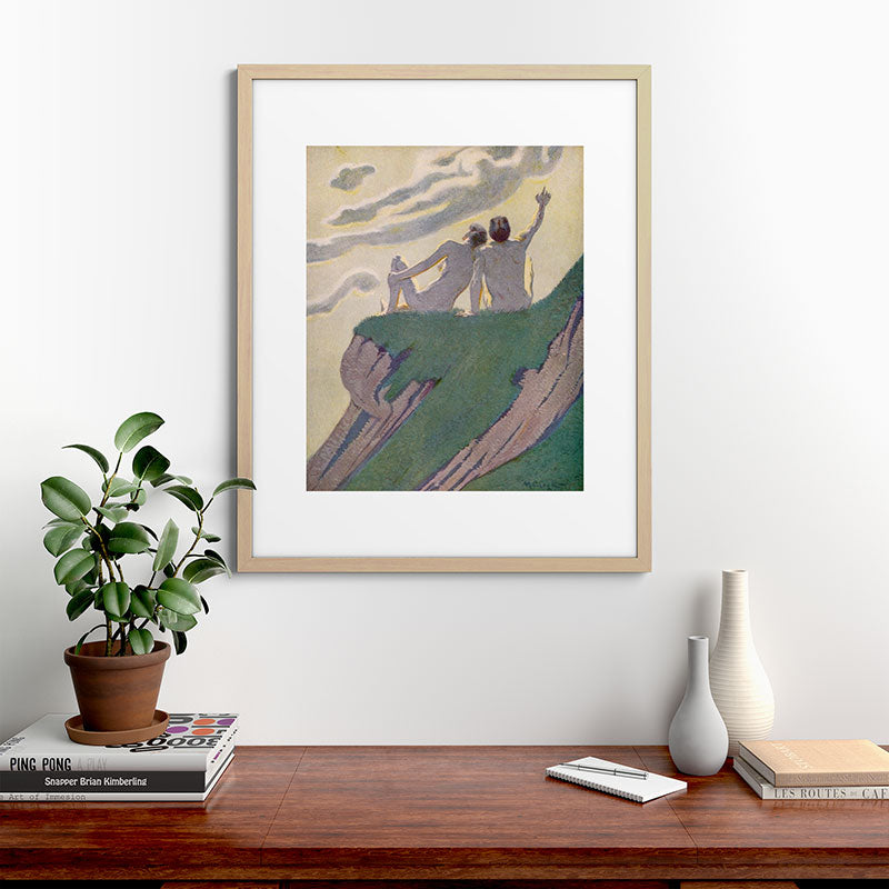 "I do not know what it is except that it is grand, and that it is happiness" (Margaret C Cook, 1913) Framed Art Print