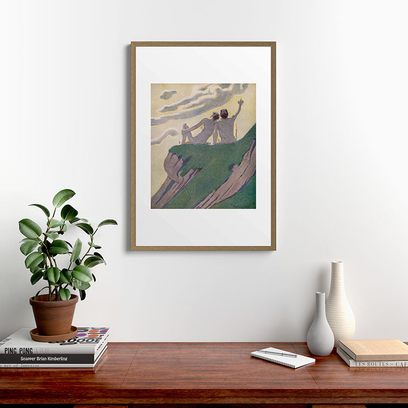 "I do not know what it is except that it is grand, and that it is happiness" (Margaret C Cook, 1913) Framed Art Print