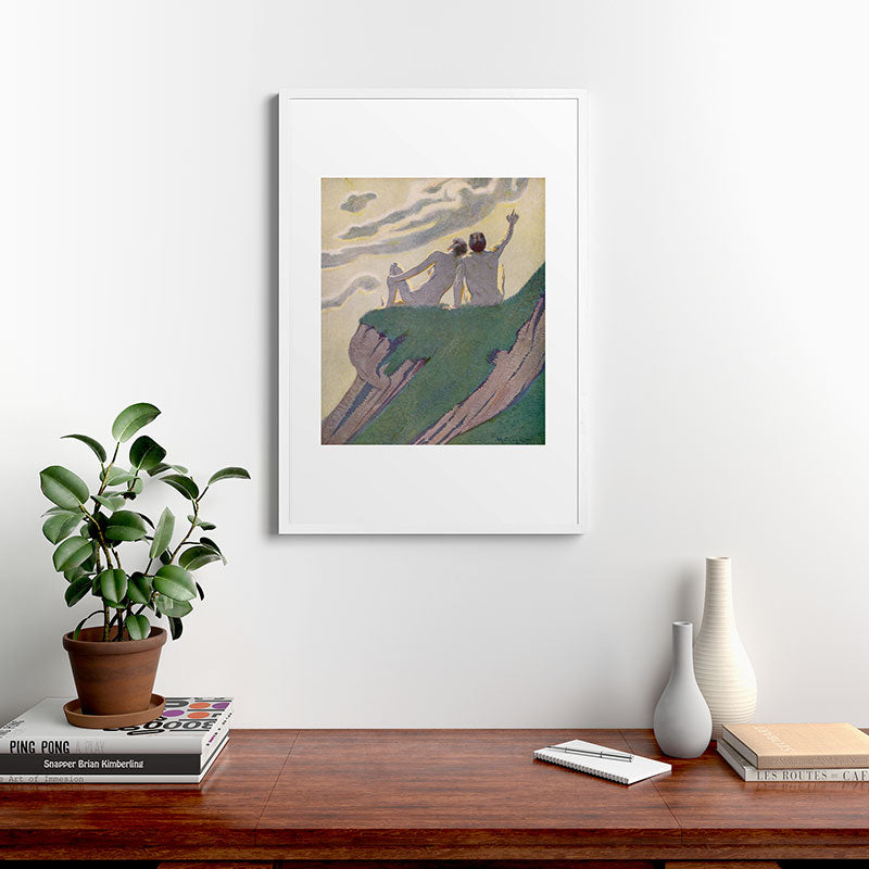 "I do not know what it is except that it is grand, and that it is happiness" (Margaret C Cook, 1913) Framed Art Print