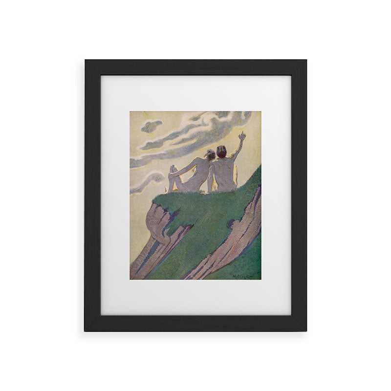 "I do not know what it is except that it is grand, and that it is happiness" (Margaret C Cook, 1913) Framed Art Print