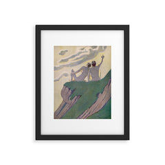 "I do not know what it is except that it is grand, and that it is happiness" (Margaret C Cook, 1913) Framed Art Print