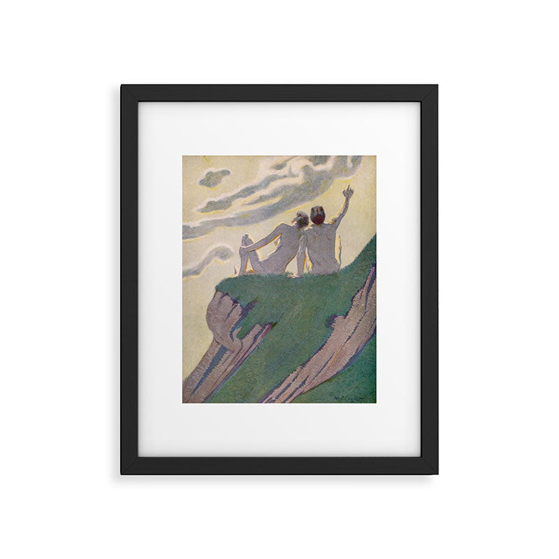 "I do not know what it is except that it is grand, and that it is happiness" (Margaret C Cook, 1913) Framed Art Print