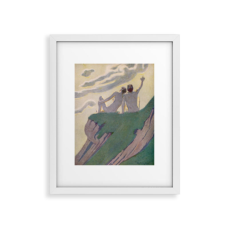 "I do not know what it is except that it is grand, and that it is happiness" (Margaret C Cook, 1913) Framed Art Print