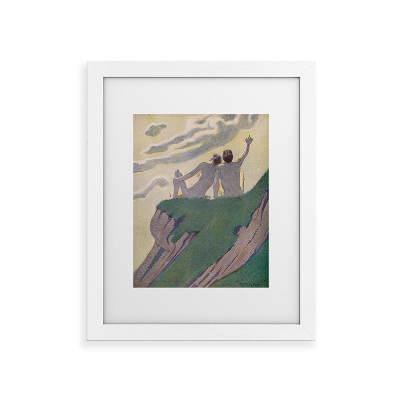 "I do not know what it is except that it is grand, and that it is happiness" (Margaret C Cook, 1913) Framed Art Print