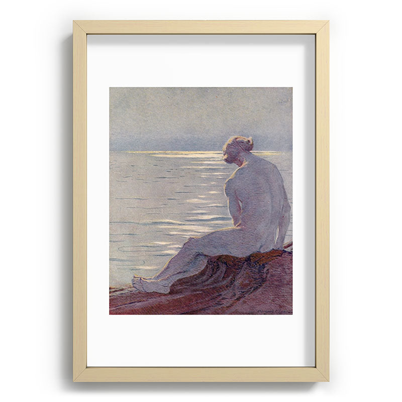 "I musing late in the autumn day" (Margaret C. Cook, Leaves of Grass, 1913) Framed Art Print