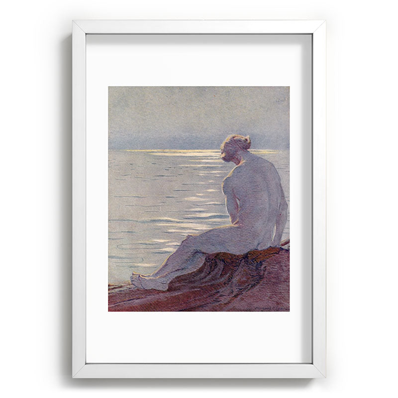 "I musing late in the autumn day" (Margaret C. Cook, Leaves of Grass, 1913) Framed Art Print