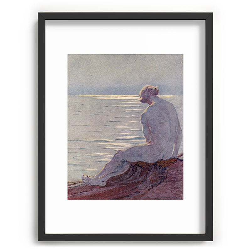 "I musing late in the autumn day" (Margaret C. Cook, Leaves of Grass, 1913) Framed Art Print