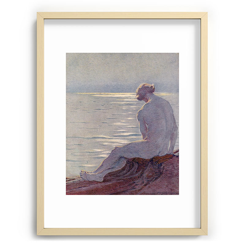 "I musing late in the autumn day" (Margaret C. Cook, Leaves of Grass, 1913) Framed Art Print