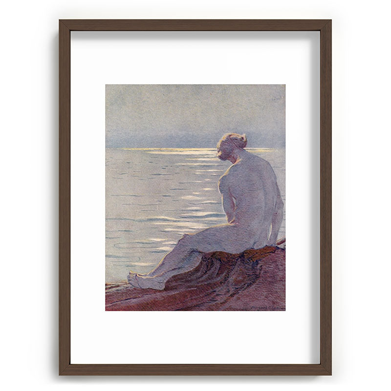 "I musing late in the autumn day" (Margaret C. Cook, Leaves of Grass, 1913) Framed Art Print