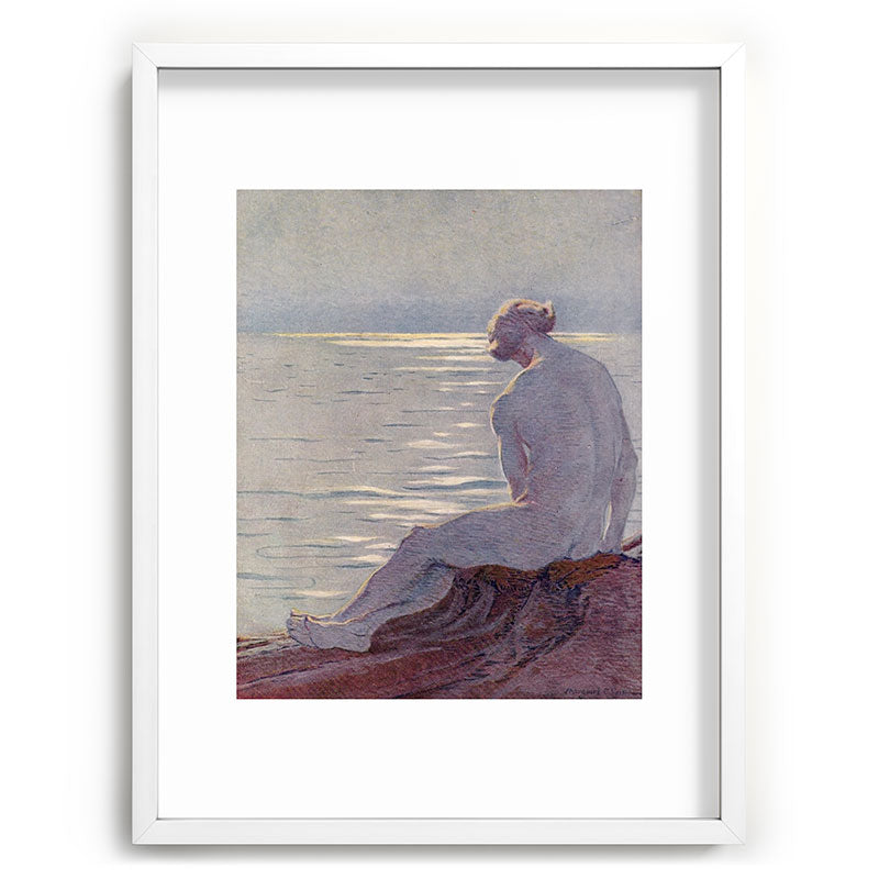 "I musing late in the autumn day" (Margaret C. Cook, Leaves of Grass, 1913) Framed Art Print
