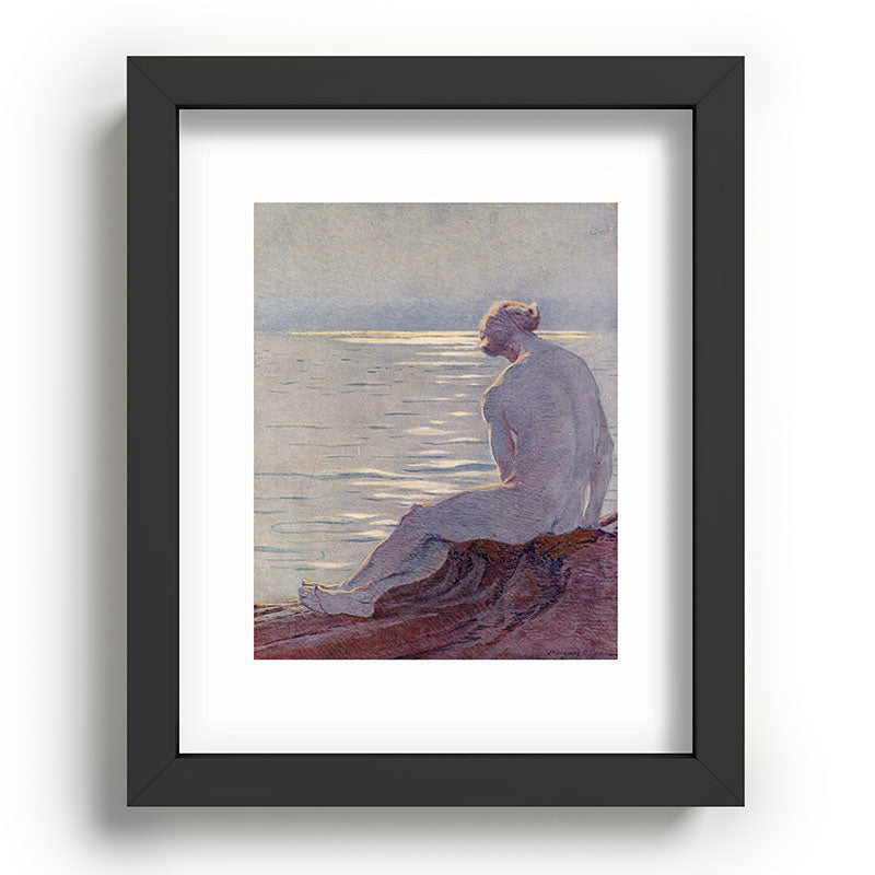"I musing late in the autumn day" (Margaret C. Cook, Leaves of Grass, 1913) Framed Art Print