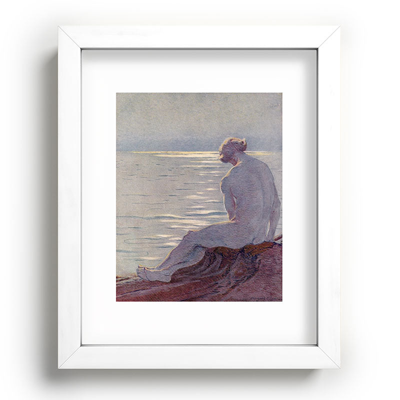 "I musing late in the autumn day" (Margaret C. Cook, Leaves of Grass, 1913) Framed Art Print
