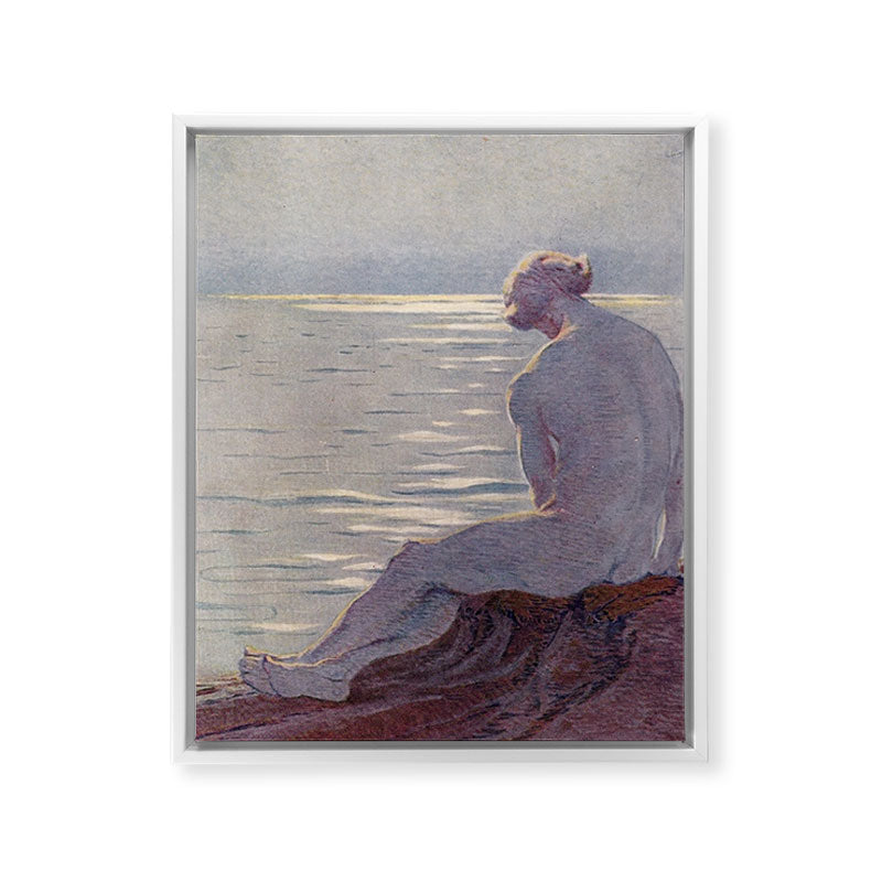 "I musing late in the autumn day" (Margaret C. Cook, Leaves of Grass, 1913) Framed Canvas Print