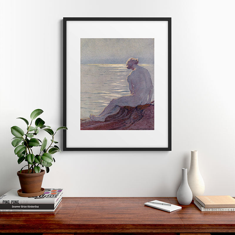 "I musing late in the autumn day" (Margaret C. Cook, Leaves of Grass, 1913) Framed Art Print
