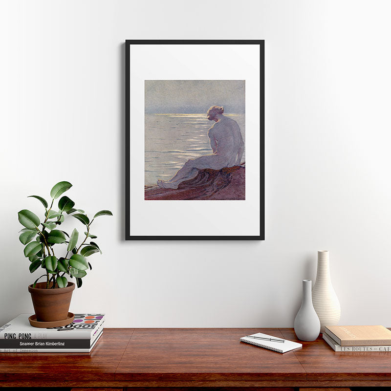 "I musing late in the autumn day" (Margaret C. Cook, Leaves of Grass, 1913) Framed Art Print