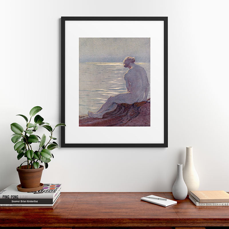 "I musing late in the autumn day" (Margaret C. Cook, Leaves of Grass, 1913) Framed Art Print