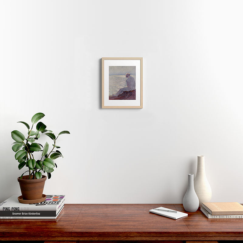 "I musing late in the autumn day" (Margaret C. Cook, Leaves of Grass, 1913) Framed Art Print