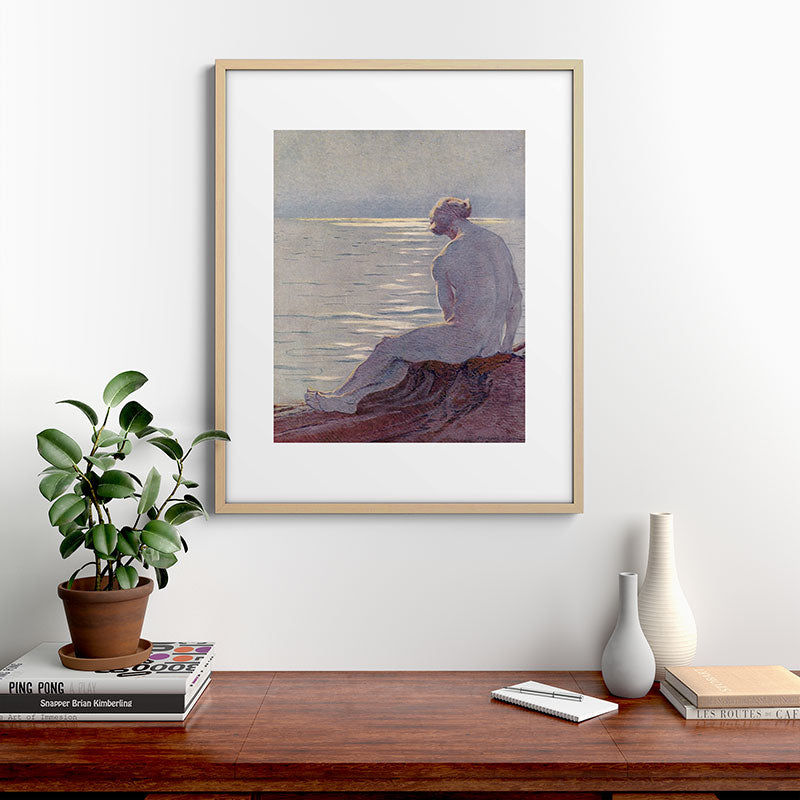 "I musing late in the autumn day" (Margaret C. Cook, Leaves of Grass, 1913) Framed Art Print