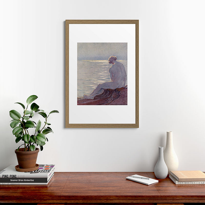"I musing late in the autumn day" (Margaret C. Cook, Leaves of Grass, 1913) Framed Art Print