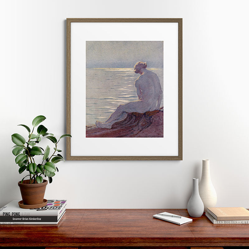 "I musing late in the autumn day" (Margaret C. Cook, Leaves of Grass, 1913) Framed Art Print