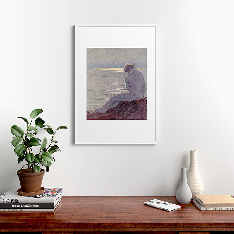 "I musing late in the autumn day" (Margaret C. Cook, Leaves of Grass, 1913) Framed Art Print